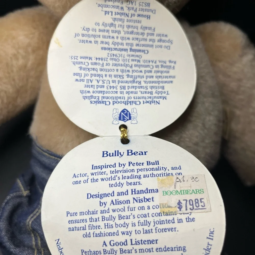 NISBET CAPTAIN BULLY 1984 Limited Edition‎ Bear Signed
